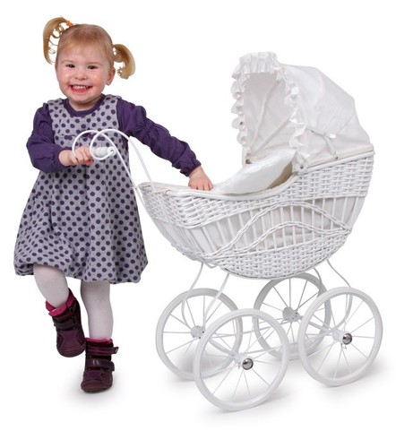 Sale!! WICKER DOLLS PRAMS traditional wicker pram basket wickerwork retro style - Picture 23 of 61