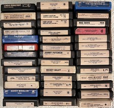 8 TRACK TAPES 70s and 80s COUNTRY MUSIC Lot Of 39 VG