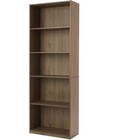 5 Shelf with Adjustable Shelves Bookcase Sturdy Modern Style Adjustable Shelf