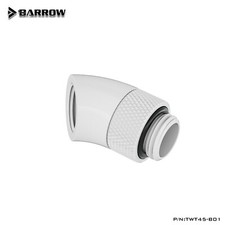 8 Pcs Barrow G1/4 Angled 45 Degree Rotary Fitting Male to Female White TWT45-B01