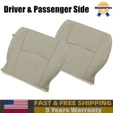 Driver &Passenger Bottom Leather Seat Cover Tan For 2003-2009 Lexus RX350 RX400h