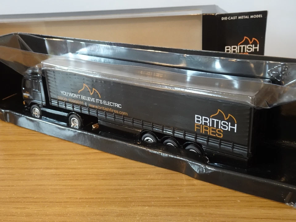 CORGI SUPERHAULERS BRITISH FIRES VOLVO FH12 CURTAINSIDE TRUCK MODEL CP86740 1:64 - Image 3 of 3