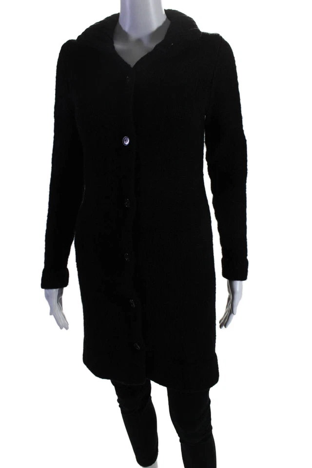 KORS Michael Kors женщин на пуговицах кардиган свитер черный шерсти размер маленький - Изображение 2 из 4