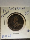 1911 George V Half Penny — photo from another recent sale