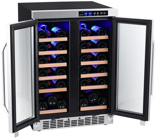 EdgeStar CWR362FD 24"W 36 Bottle Built-In Wine Cooler - Stainless Steel - Picture 6 of 12
