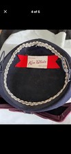 Ken Blair Women s Navy Felt Bowler Hat with B...