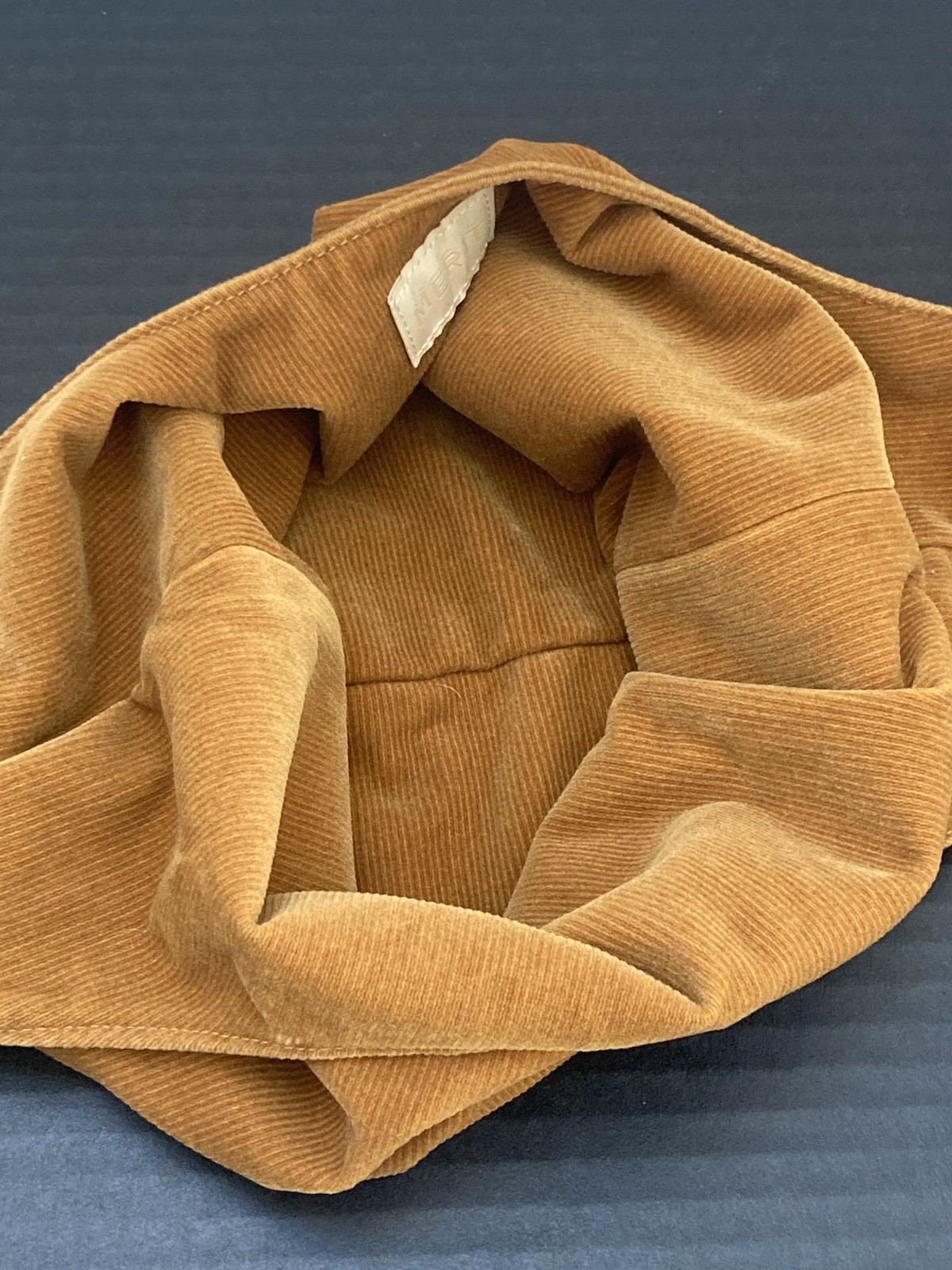 Merit Beauty Signature Cosmetic Makeup Bag Washable Corduroy Tie Top Pouch Small