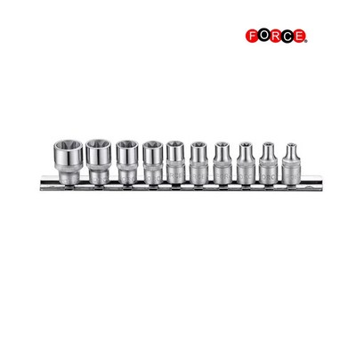 FORCE 1/4'' Steckschlüsselsatz kurz Torx 10-teilig