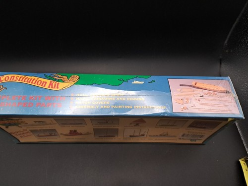 USS Constitution Wooden Model Kit for Kids COMPLETE, Woodcrafter kit NEW - Picture 3 of 5