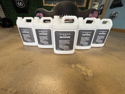 (5) Genuine Nissan Coolant Extended Life Blue 1 Gal 999MPL25500P SAME AS DEALER
