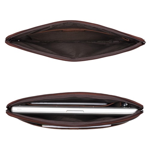 'Murphy' Laptoptasche 15.6 Zoll Leder Vintage Sleeve ideal als MacBooktasche ... - Afbeelding 4 van 6