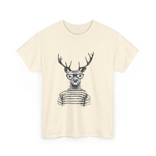Camiseta Ciervo Divertida Animal Camiseta Amantes de la Naturaleza Regalo de Cumpleaños Unisex Verano, Divertida - Imagen 28 de 53