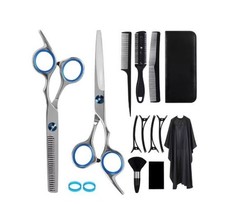 Hair Scissors 14 Pcs Professional Scissors Kit for Men and Women Stainless Steel