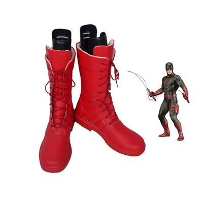 Daredevil Jack  Shoes Cosplay Men Red Boots