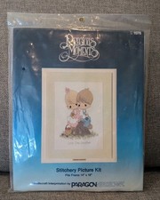 Vtg 1984 Precious Moments Love One Another Paragon Stitchery Picture Kit New