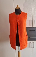 ZARA Boucle Weste, Blazer Ärmellos, Orange, Gr.M, 38, Elegant, Frühjahr