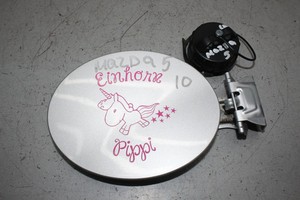 Tankklappe Benzin Tank Verschluss Deckel Silber Mazda 5 CR19 Bj.10