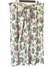 Falda Suave Envolventes Para Mujer Jordan Lino Ipanema Floral Maxi Talla 1X Boho