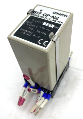 OMRON 61F-GP-N2 Floatless Level Switch 120 VAC