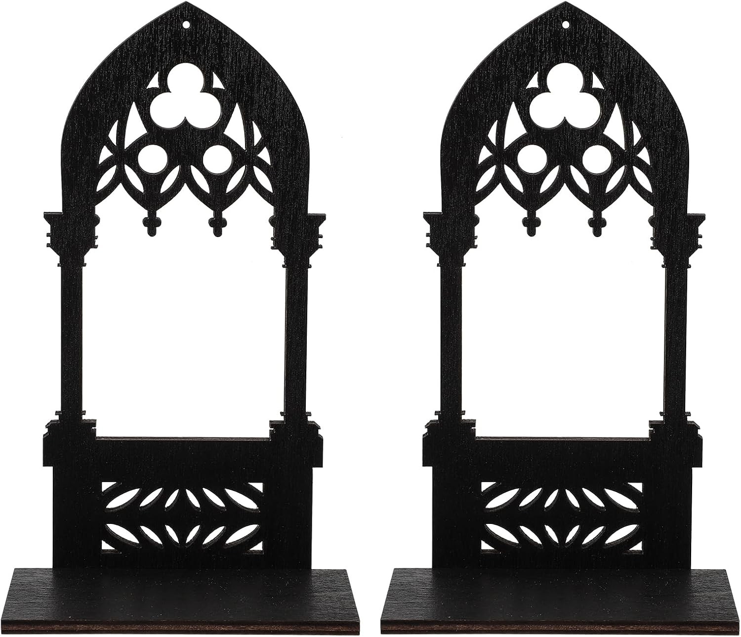 Decorative Arch Style Candle Stand Tabletop Vintage Pillar