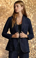 Polo Ralph Lauren Denim Jacket Jeans Blazer Coat, Small, 6, WAS 500 NEW