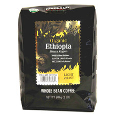 Kirkland Signature Organic Ethiopian Whole Bean Coffee - 2 lbs Fresh Roast