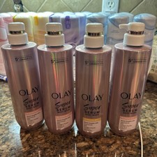 LOT 4 OLAY SUPER SERUM BODY WASH FOR NORMAL SKIN 18.5 FL OZ
