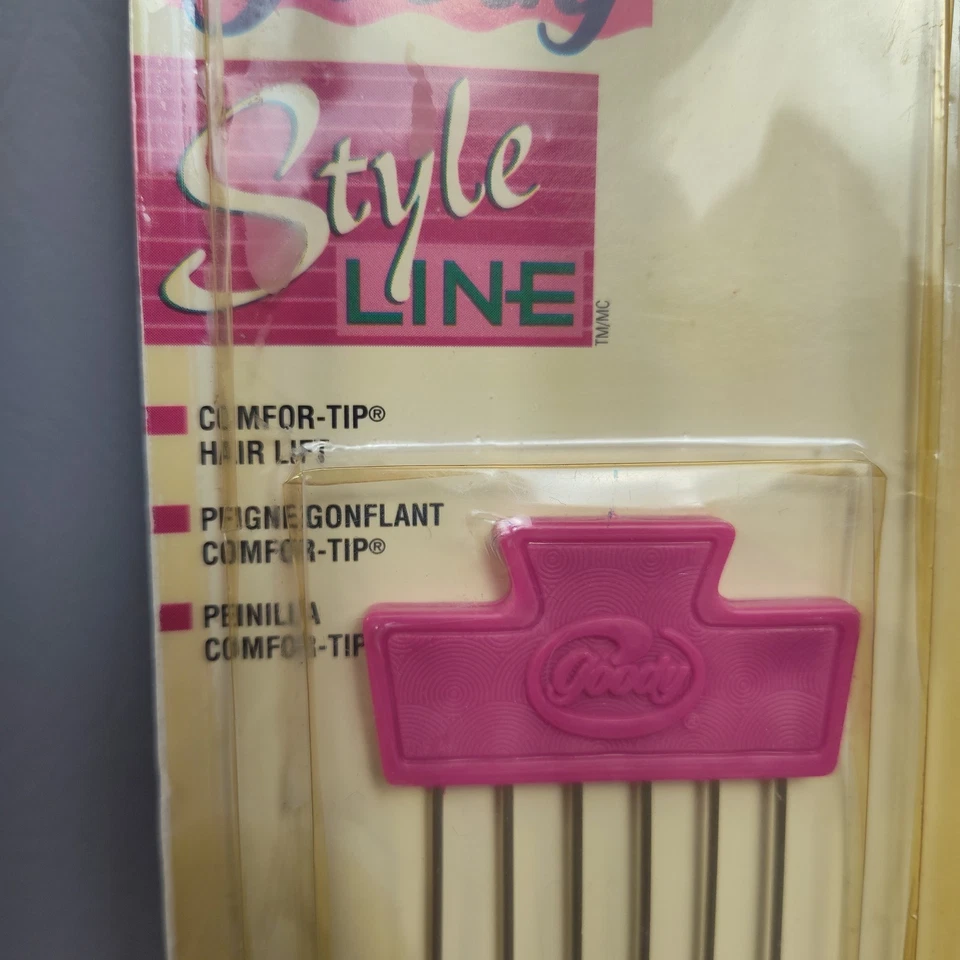Vintage 1994 Goody Style Line Comfor-Tip Lift Pick Stainless Steel Pink #5128 - Image 2 of 4