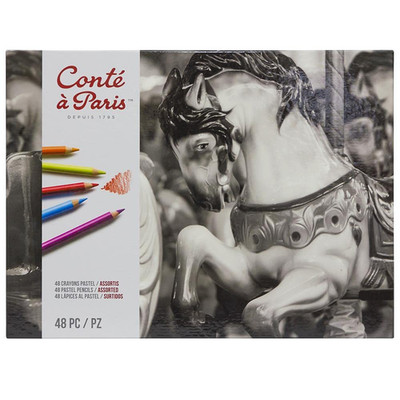 Conté À Paris Cont Paris 48 Count Assorted Pastel Pencils 2184