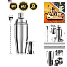 24oz Cocktail Shaker Bar Set-Professional Mar...