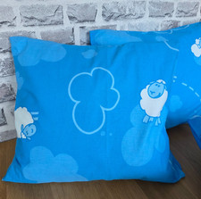 Kinder Kissenbezug Schafe 35×40 cm – 100 % Baumwolle – Wehrfritz – NEU