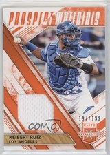 2019 Panini Elite Extra Edition Prospect Materials Orange /199 Keibert Ruiz 1i8