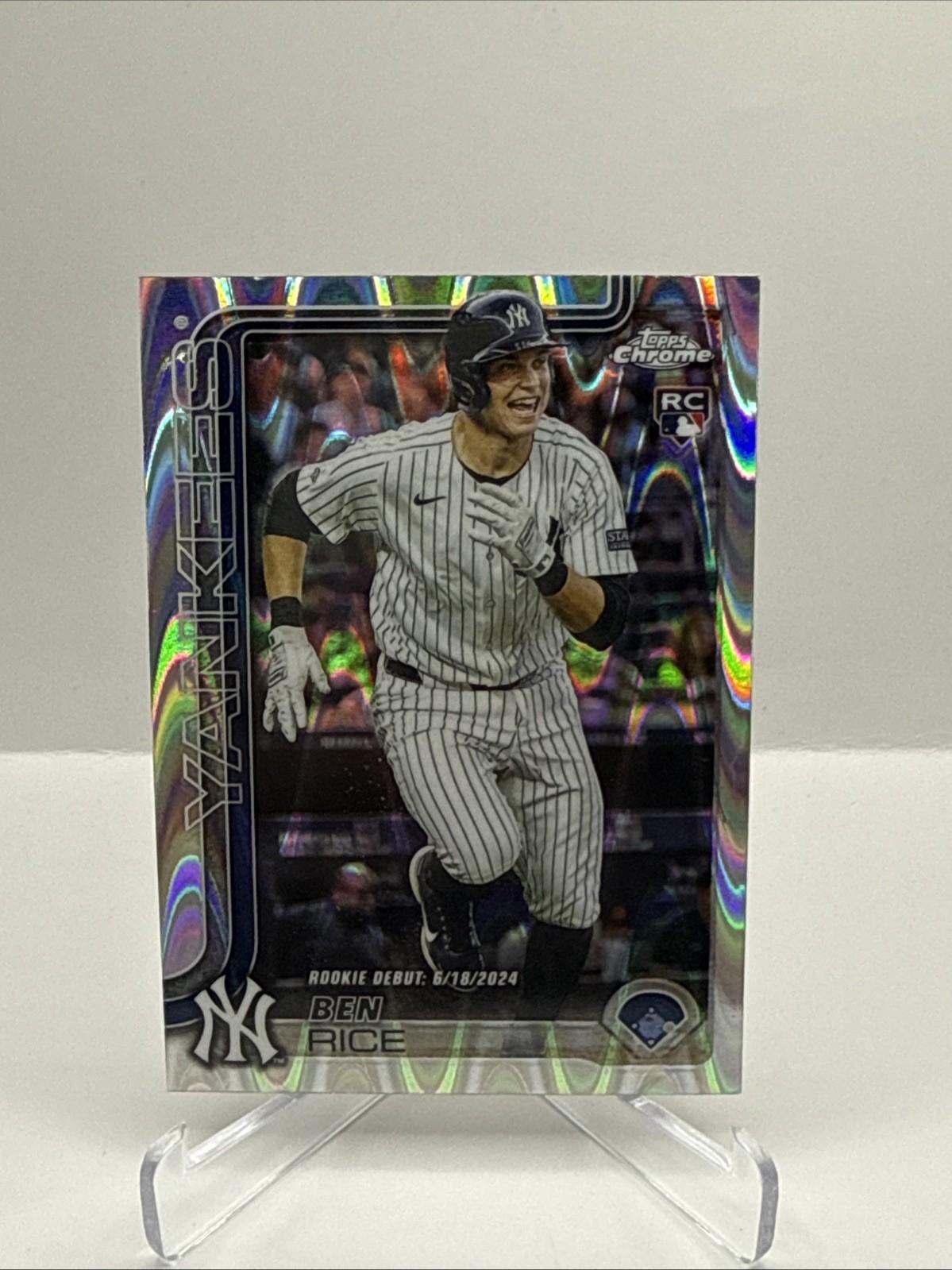 2025 Topps Chrome Update Series - Rookie Ben Rice #USC138 RayWave Refractor (RC)