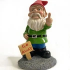 Middle Finger Go Away Statue Garden Ornaments Go Away Sign Gnome Easter Decor