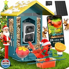 PeckCam® Bird Feeder with Camera, AI Identify 10000+ Birds, 2K HD