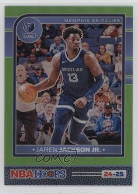 2024 Panini NBA Hoops Premium Lime Green Prizm 17/149 Jaren Jackson Jr #113 4z8