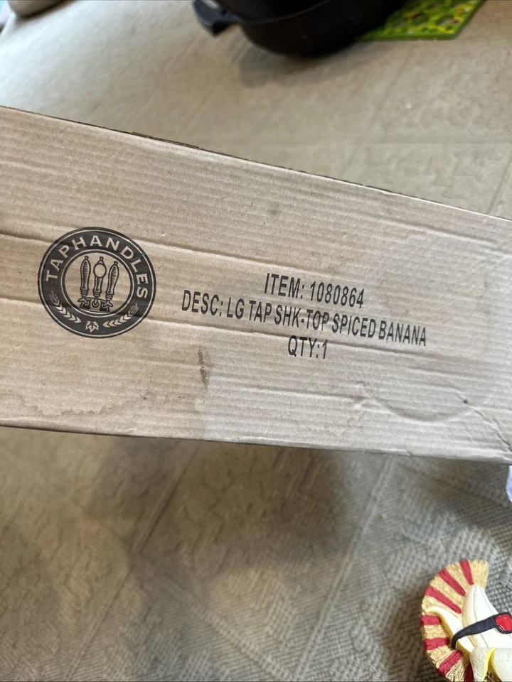 Shock Top Spiced Banana Wheat Rare Draft Beer Tap Handle Limited Edition Tap - Image 2 of 4