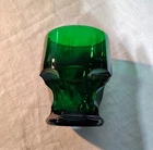 Viking Glass Georgian Forest Green Tumbler Vintage Glass Anchor Hocking 4.25 "