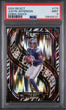 2024 Panini Select - Premier Level Justin Jefferson #174 Zebra
