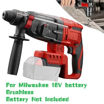 Für Milwaukee 18V M18 Akku Bohrhammer Hämmer SDS Plus Bürstenlosem Schlagbohrer