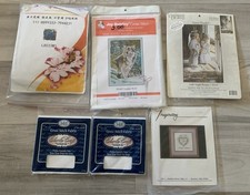 Cross Stitch Kits Fabric Lot New