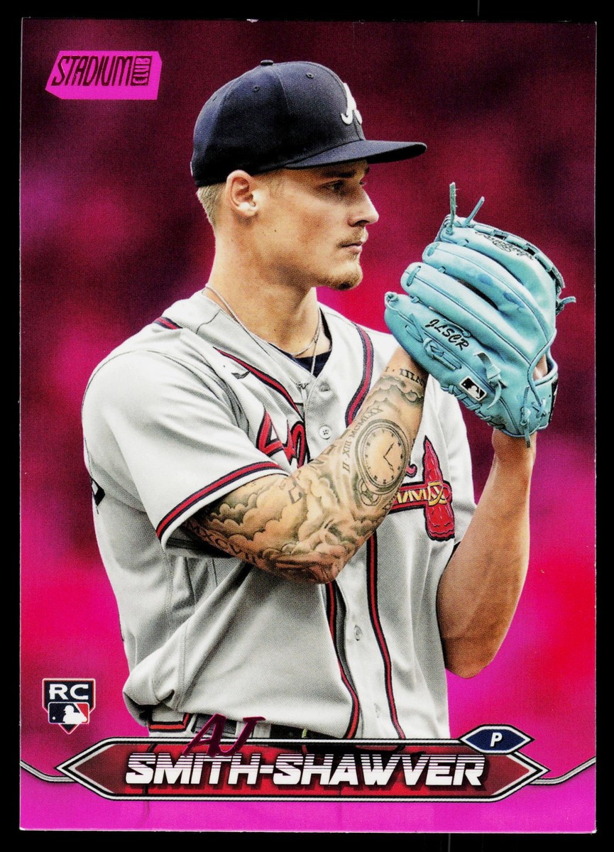 AJ Smith-Shawver Rookie 2024 Stadium Club Pink Atlanta
