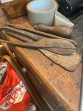 job lot useful vintage tools includes brads , allen key, scraper,wire cuttersetc