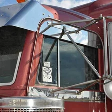 Replacement for 379 YEAR 1999 8IN STAINLESS STEEL CHOP TOP DOOR WINDOW TRIM