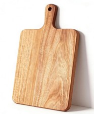 16x9 Inch Acacia Wood Cutting Board With Handle Chopping Charcuterie Serving