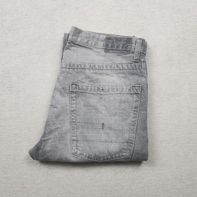 Calvin Klein Herren Jeans Hose W33 L29 Denim Grau Relaxed Bootcut Baumwolle