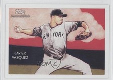 2010 Topps National Chicle Back Javier Vazquez by Jeff Zachowski #140 09wc