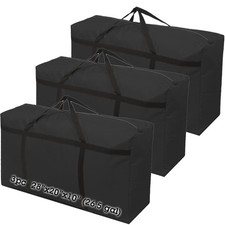3pcs Extra Large 26.5 gal Heavy duty Storage Bags with Strong Handle, Travel ...