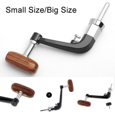 Wood Handle Foldable Rocker Arm Fishing Reel Handle For 1000-6000 Fishing Reel