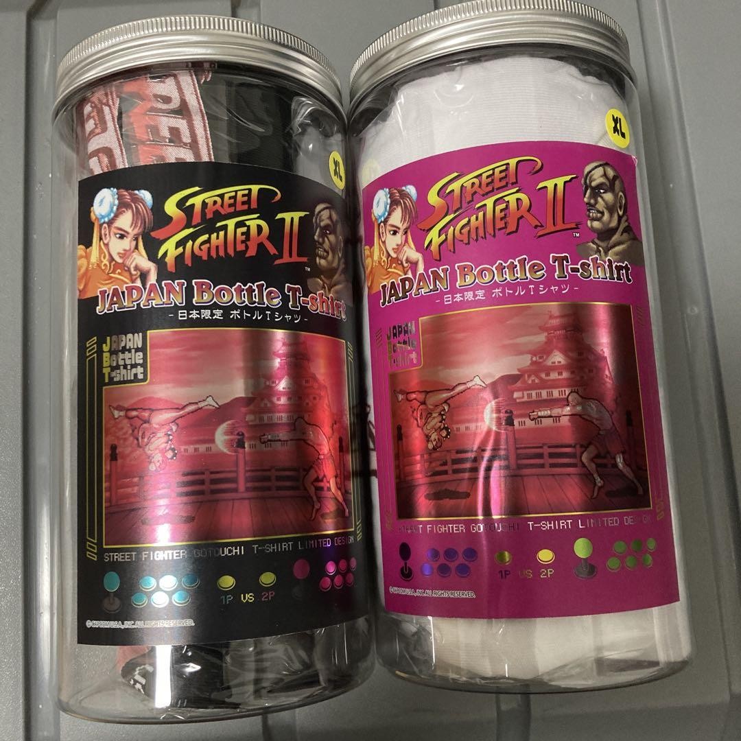 ALTRA Sagat Chunli Street Fighter II TShirt Set XL White Black 2pcs U